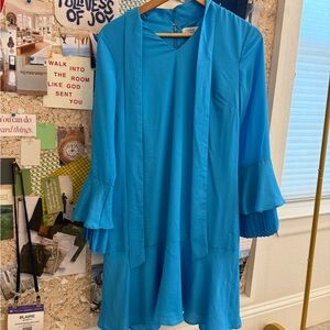 Tahari Blue Mini Dress